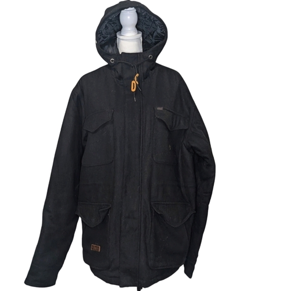 VINTAGE LRG - TECHWEAR WOOL BLEND HOOODIE UTILITY JACKET SZ 2XL - Picture 2 of 15